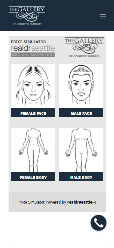 Photo of mobile web app for best medical marketing web app tool Price Simulator